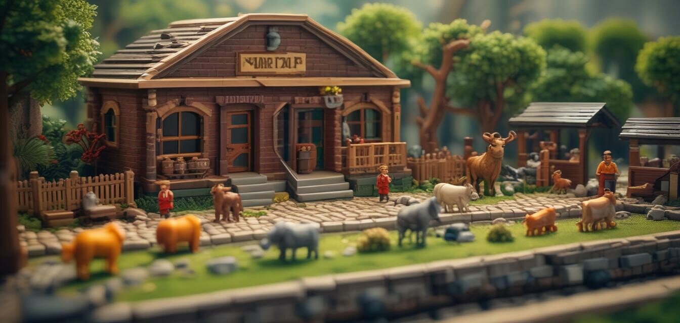 Animal and zoo brick set