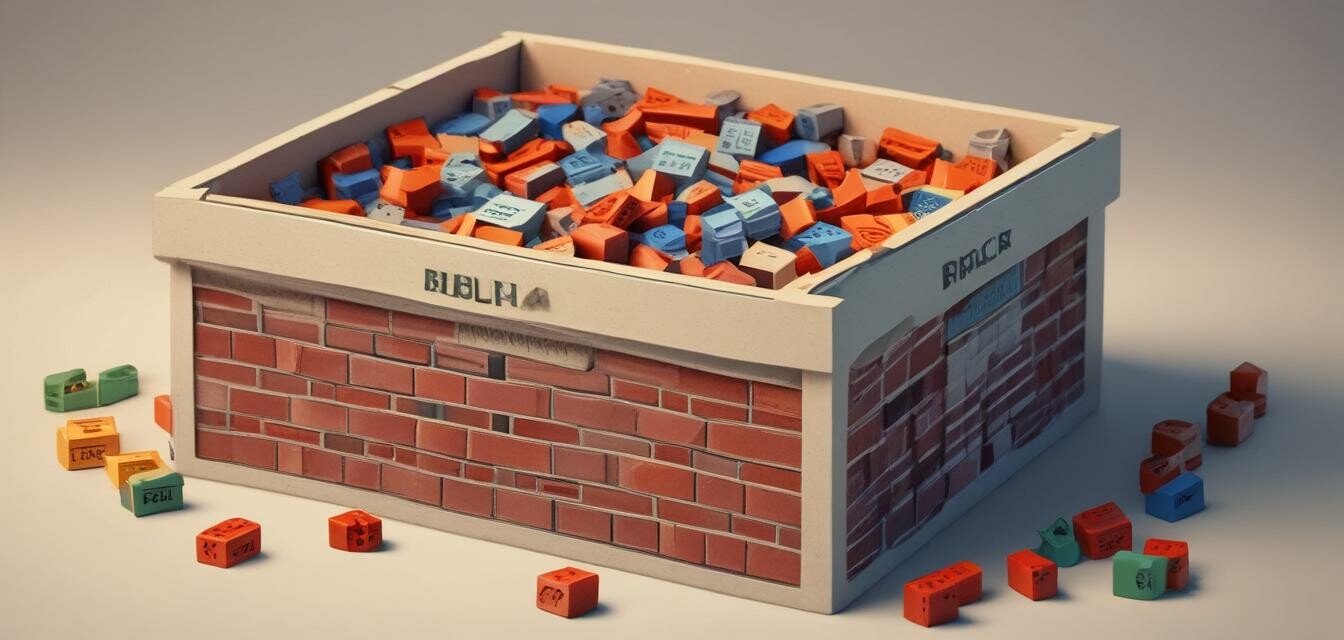 Brick set storage