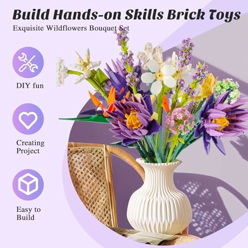 Flowers Bouquet Building Set