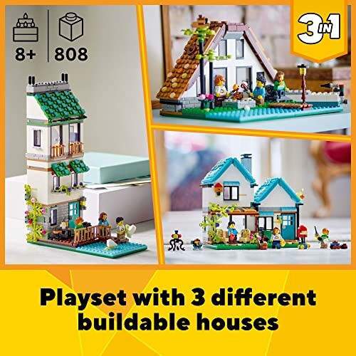 LEGO Creator 3 in 1 Cozy House Building Kit in action