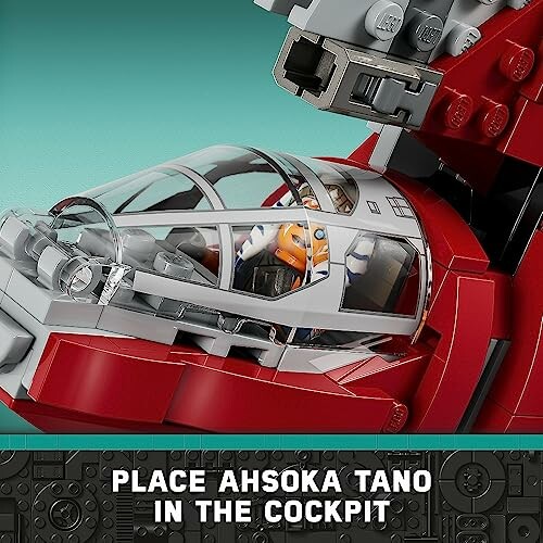 LEGO set featuring Ahsoka Tano in a cockpit