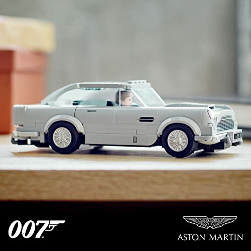 LEGO model of Aston Martin DB5 car from James Bond series.