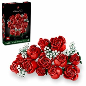 LEGO bouquet of red roses with box