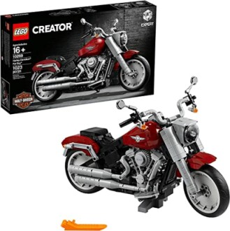 LEGO Creator Harley-Davidson motorcycle model set with box.