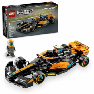 LEGO McLaren Speed Champions set with car and minifigure.