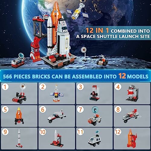 WEMEMORN Space Exploration Shuttle Toys