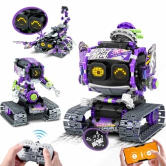 Robot Building Toy with LED Eyes