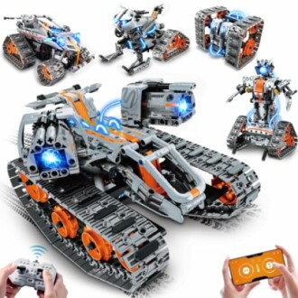 5-in-1 Building Toys with LED Light, APP & Remote Controll Building Block Set