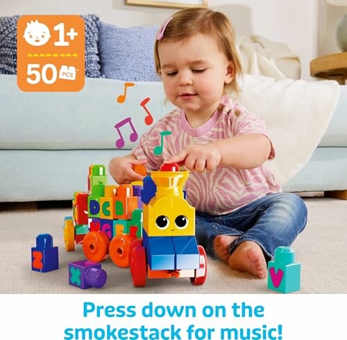 MEGA BLOKS First Builders Musical Train